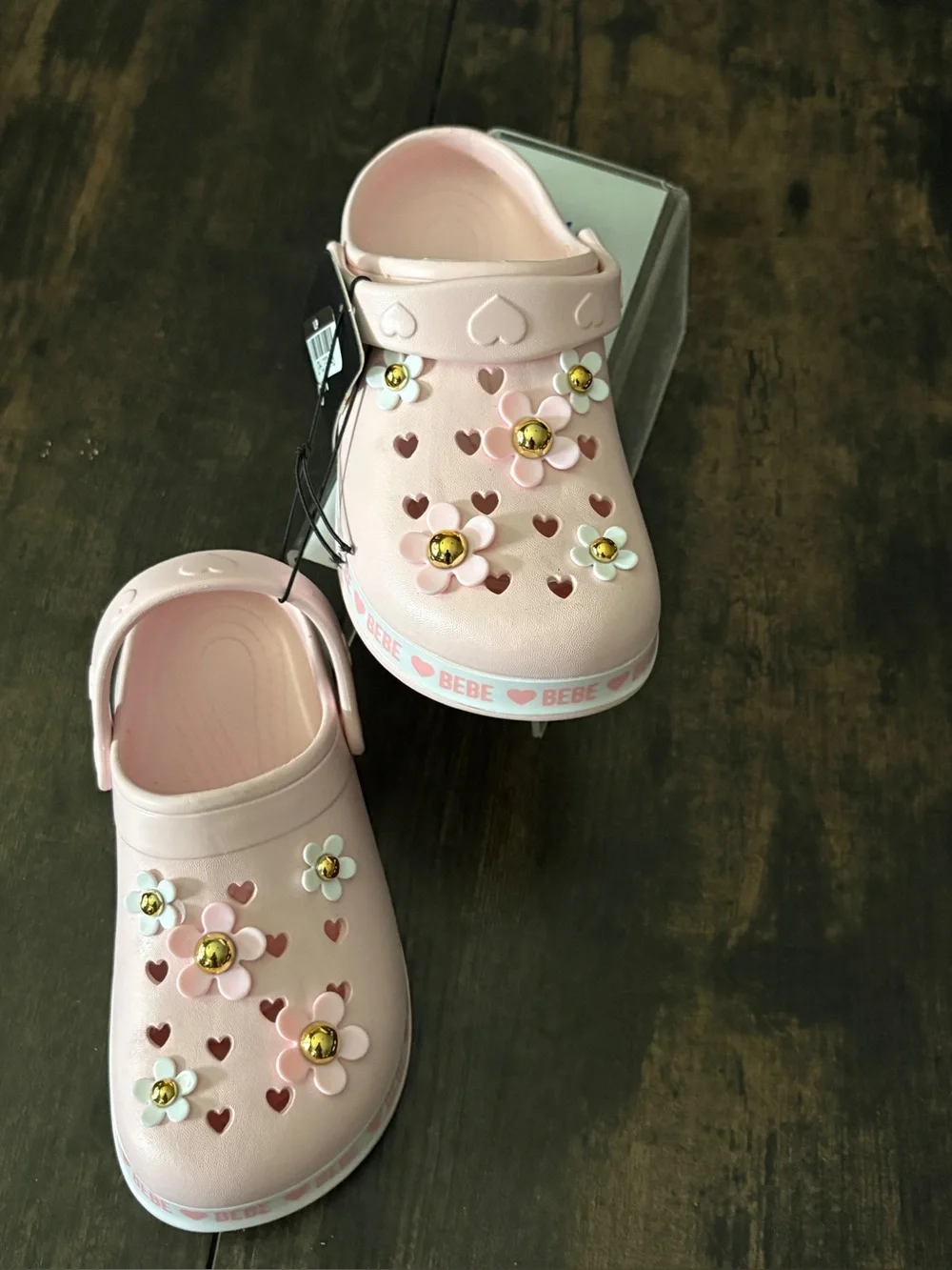 Girls Clog Sandals by‎ bebe Blush Size 12 New With Tags